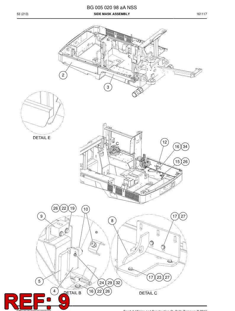 55075856a 550 758 56a Supporting block - Sandvik Technical Drawing