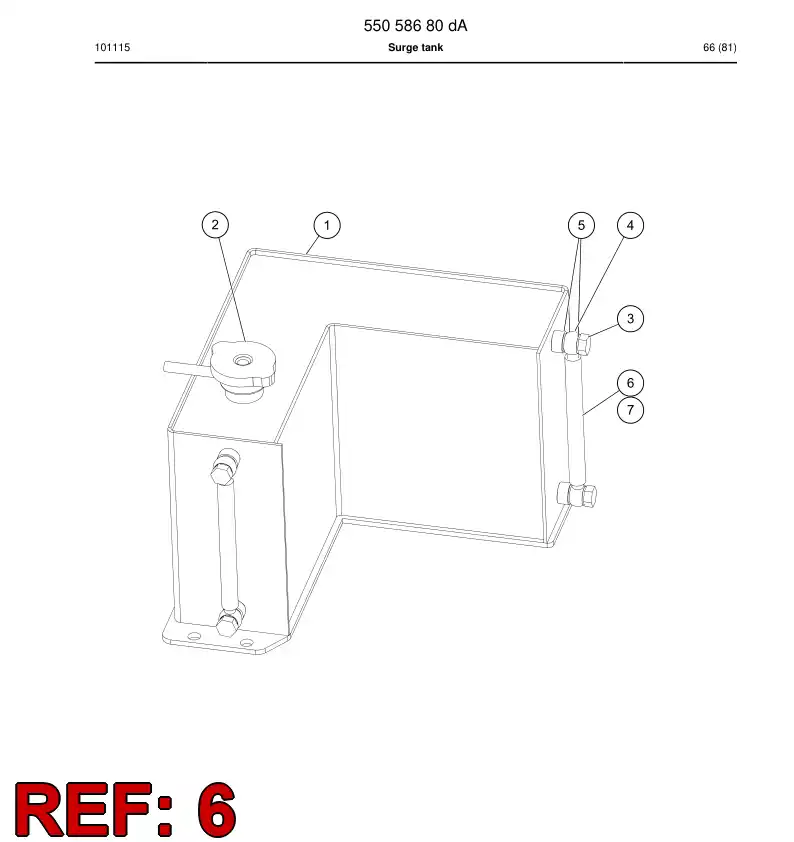55075872 550 758 72 Hose silicon - Sandvik Technical Drawing
