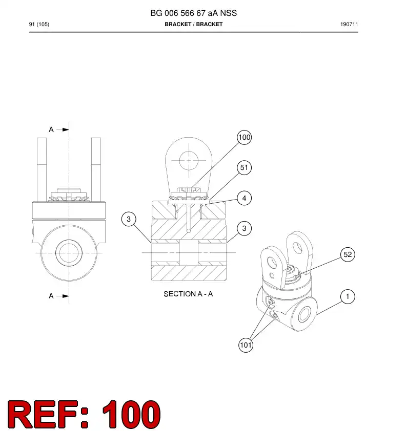 55075905 550 759 05 Plug - Sandvik Technical Drawing