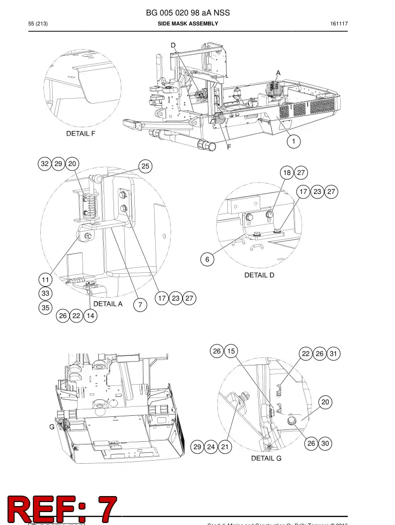 55076049a 550 760 49a Supporting block - Sandvik Technical Drawing