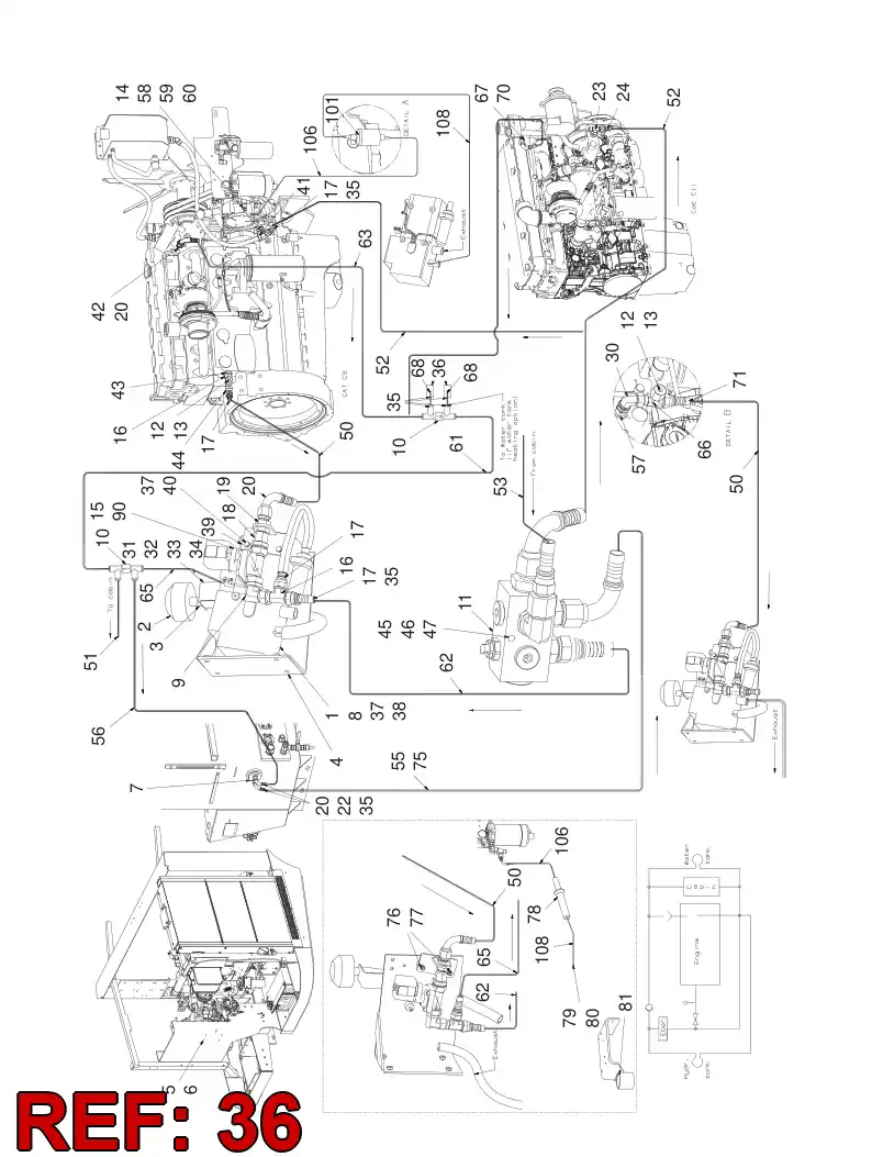 55076057 550 760 57 PLUG - Sandvik Technical Drawing