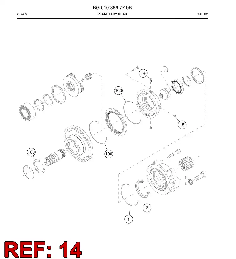 55076153 550 761 53 Breather - Sandvik Technical Drawing