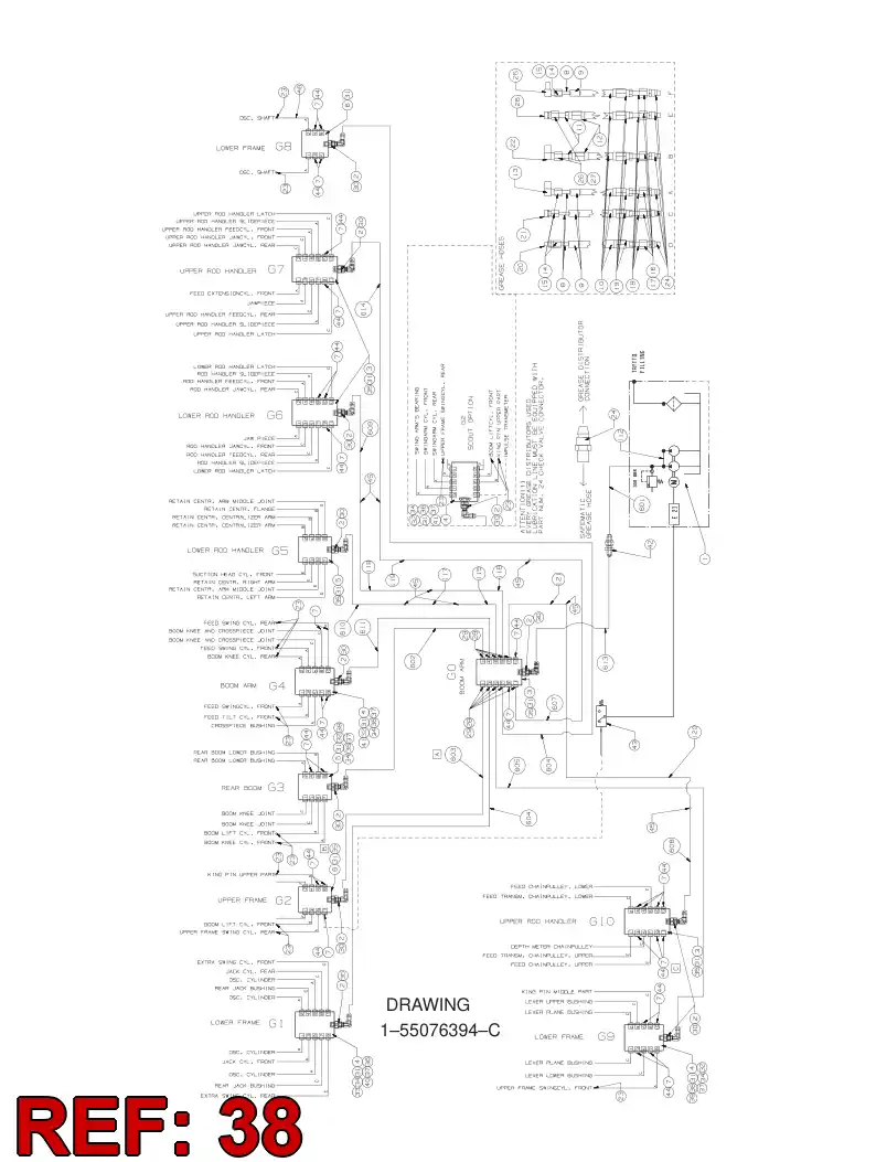 55076172 550 761 72 Plate, Adapter - Sandvik Technical Drawing