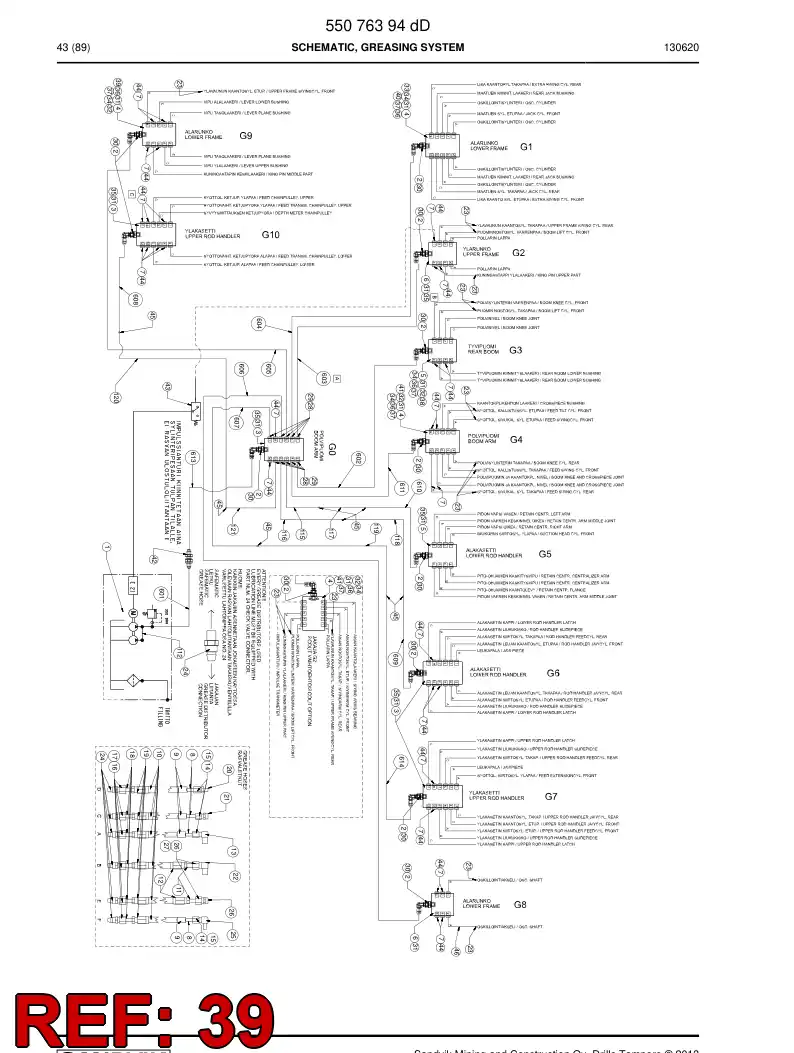 55076205a 550 762 05a Plate, Adapter - Sandvik Technical Drawing