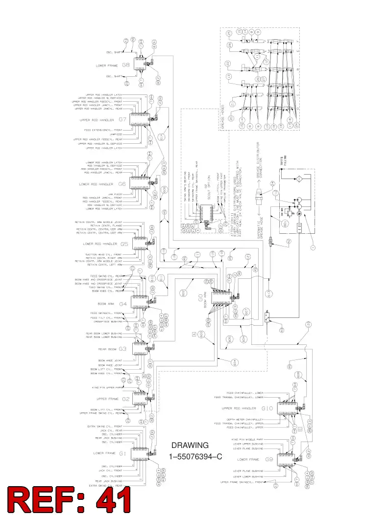 55076256 550 762 56 Plate, Adapter - Sandvik Technical Drawing
