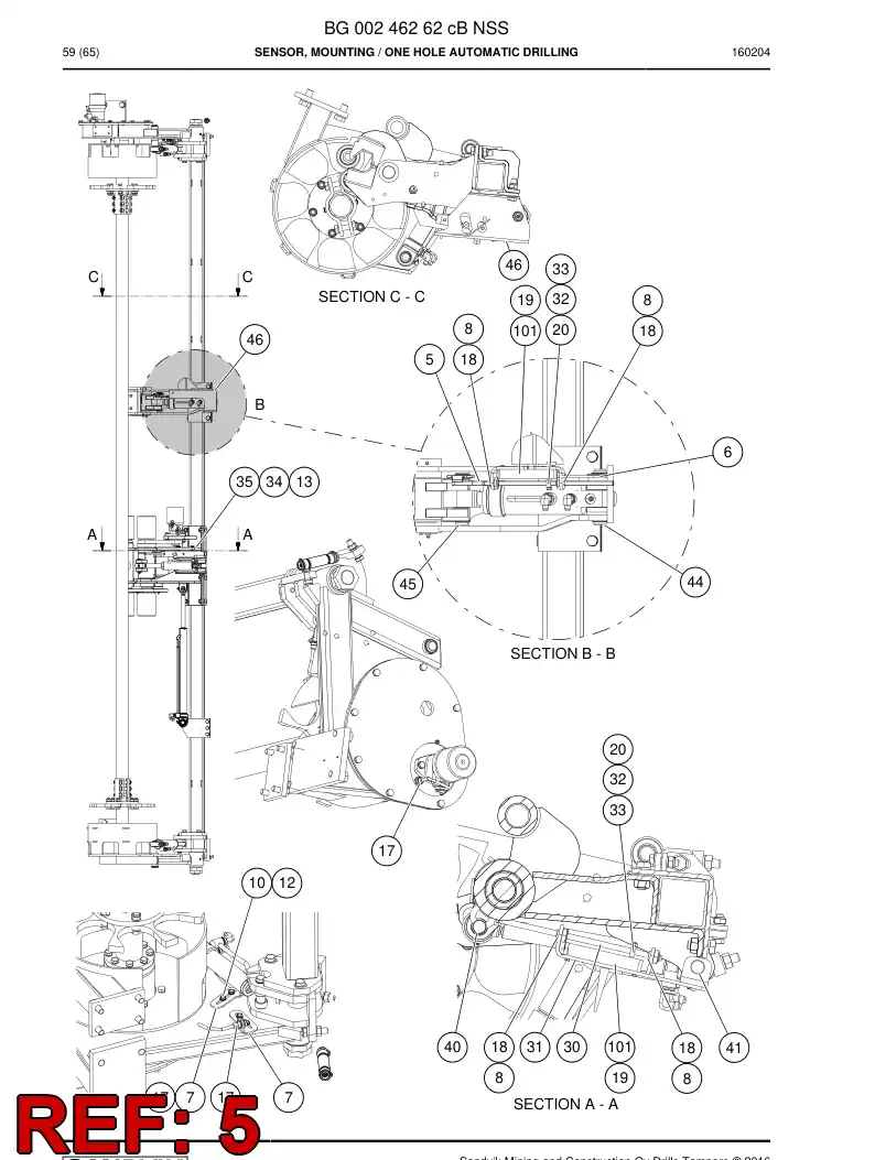 55076270d 550 762 70d Tie Rod, Steering - Sandvik Technical Drawing