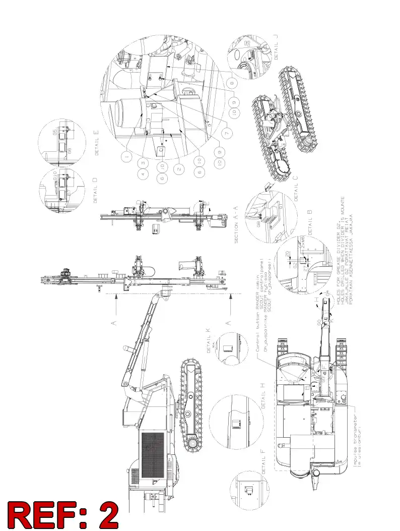 55076323 550 763 23 ADAPTER PLATE - Sandvik Technical Drawing