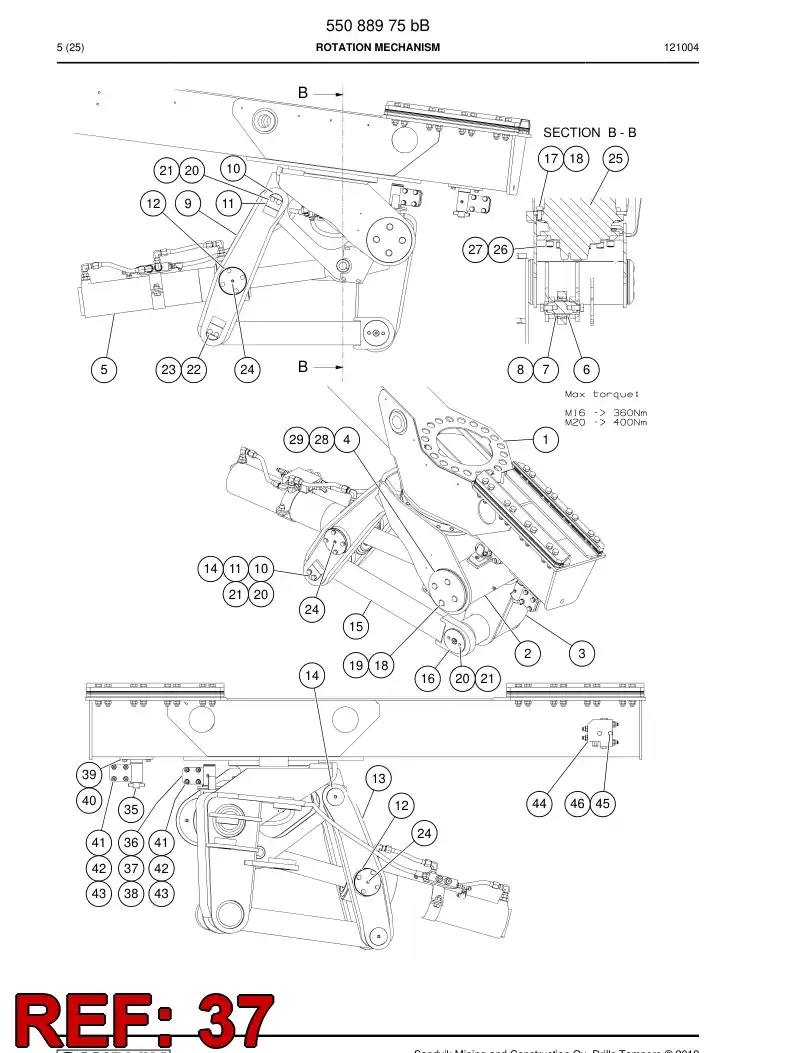 55076399 550 763 99 Spring - Sandvik Technical Drawing