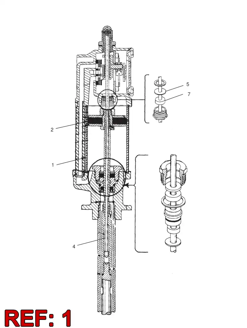 55076701 550 767 01 Cylinder, Air - Sandvik Technical Drawing