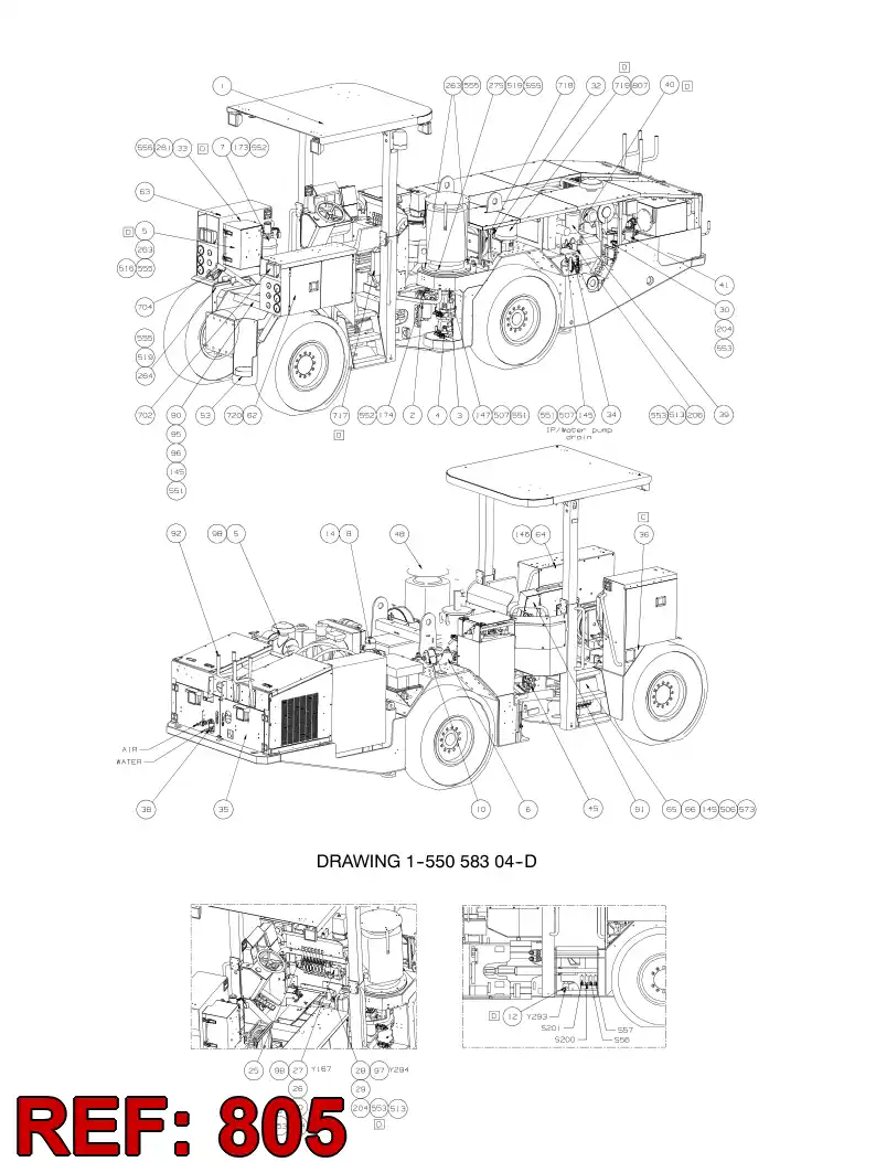 55076825 550 768 25 HOSING - Sandvik Technical Drawing