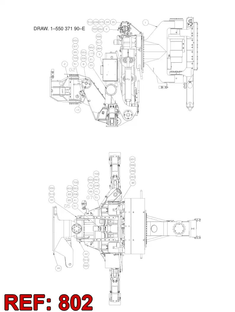 55076834 550 768 34 HOSING - Sandvik Technical Drawing