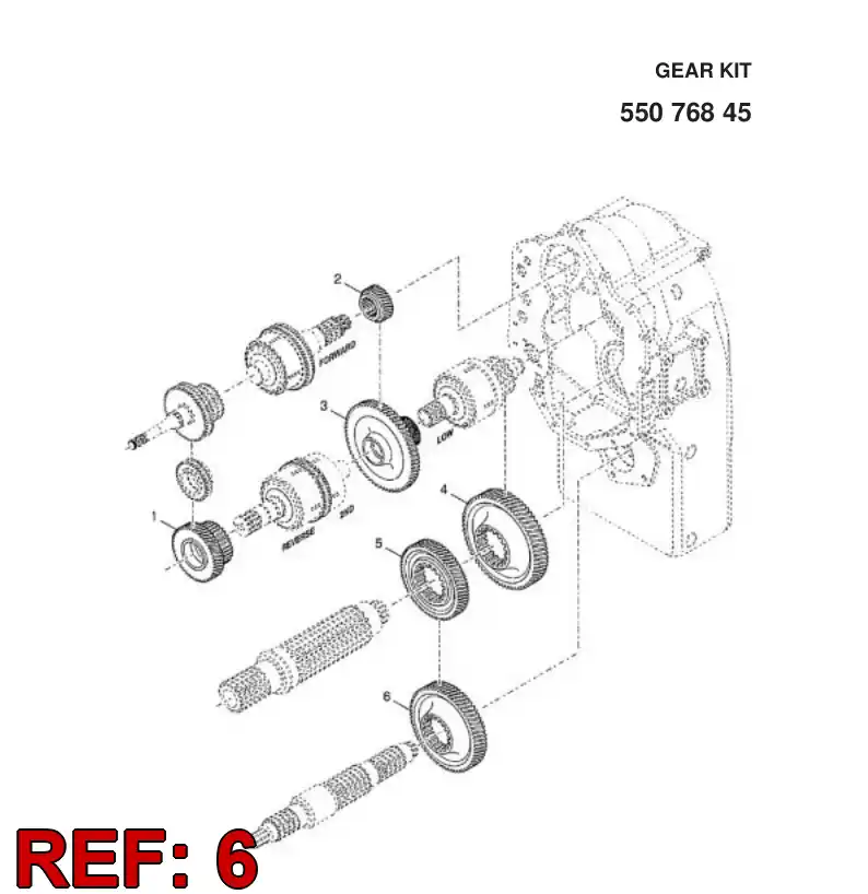 55076850 550 768 50 RUEDA DENTADA - Sandvik Technical Drawing
