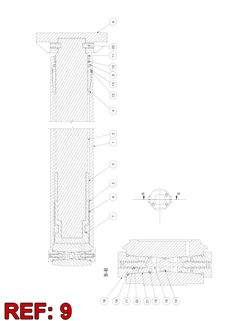 55076852 550 768 52 Seal, Rod - Sandvik Technical Drawing