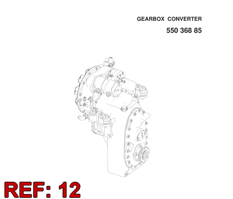 55076861 550 768 61 LOW SPEED SHAFT GROUP - Sandvik Technical Drawing