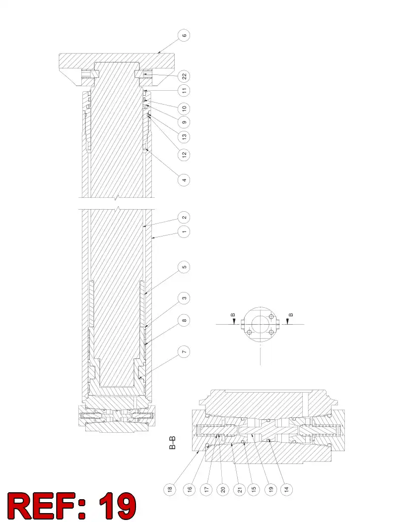 55076862 550 768 62 SPOOL - Sandvik Technical Drawing