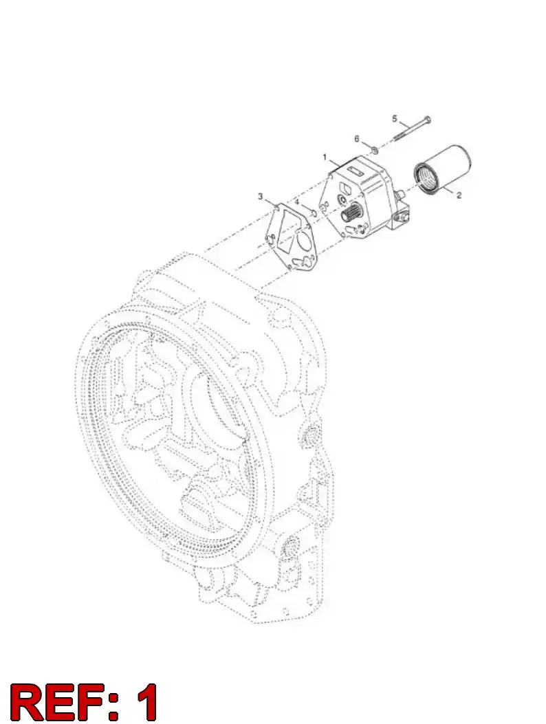 55076870 550 768 70 Pump, Charging - Sandvik Technical Drawing