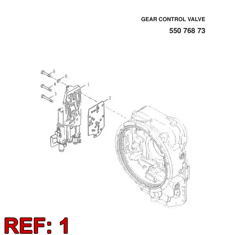 55076874 550 768 74 VALVE ASSEMBLY - Sandvik Technical Drawing