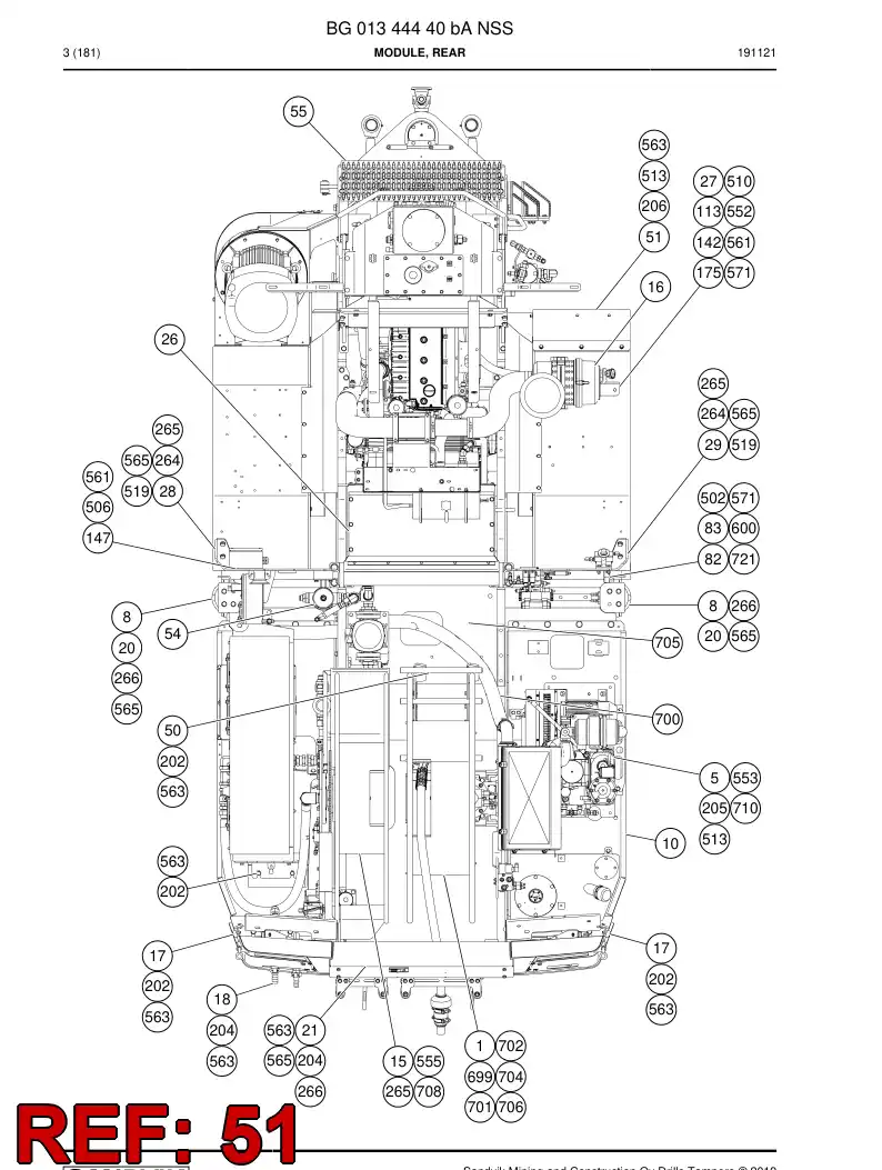 55076920b 550 769 20b Support - Sandvik Technical Drawing