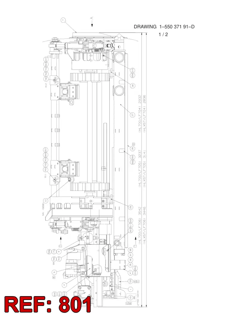 55076931 550 769 31 HOSING - Sandvik Technical Drawing