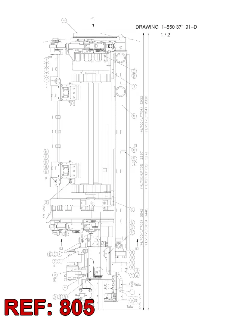 55076939 550 769 39 LUBRICATION DIAGRAM - Sandvik Technical Drawing