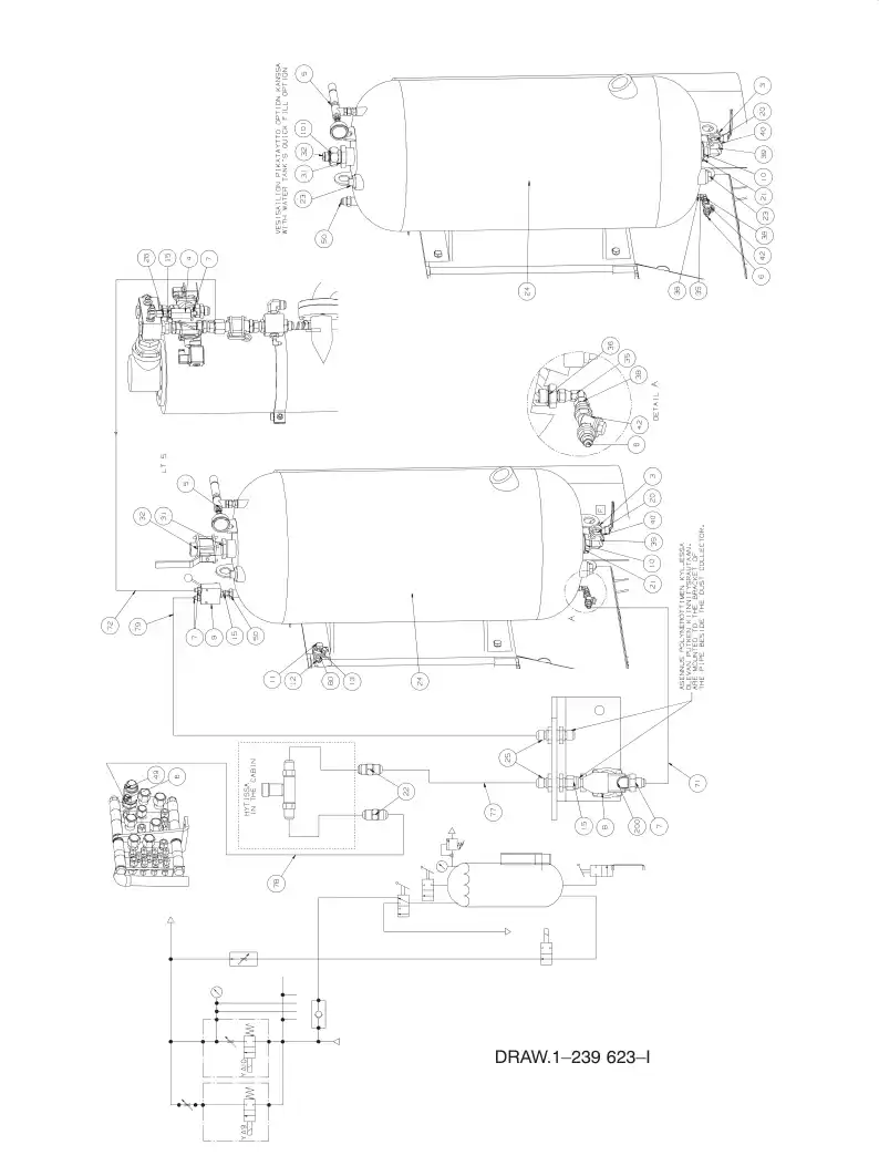 55077029aI 550 770 29aI WATER INJECTION SYSTEM - Sandvik Technical Drawing