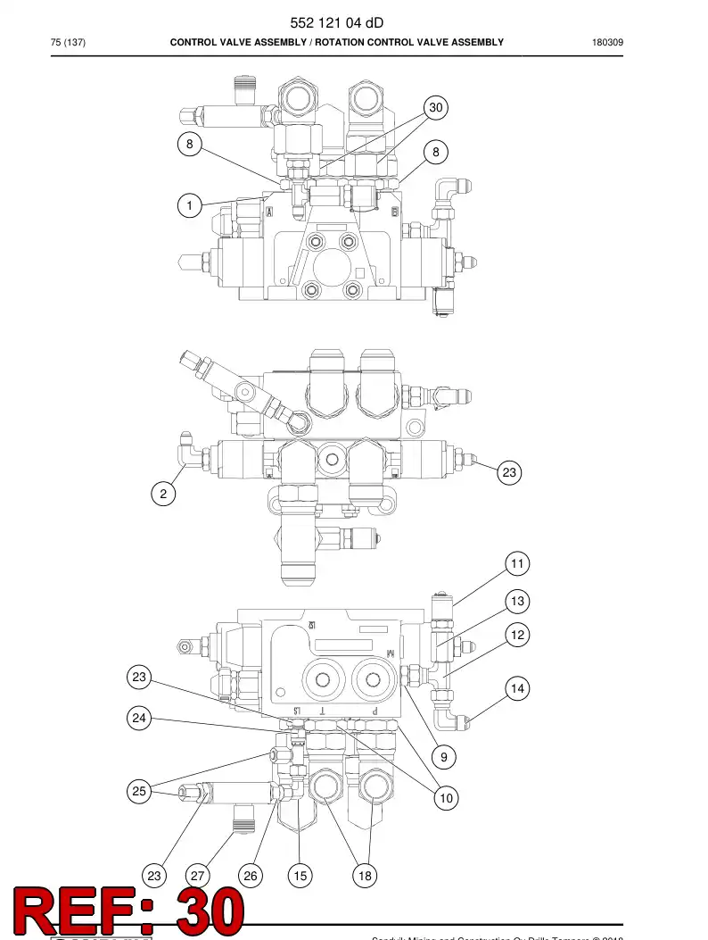 55077132 550 771 32 Reducer, Tube End - Sandvik Technical Drawing