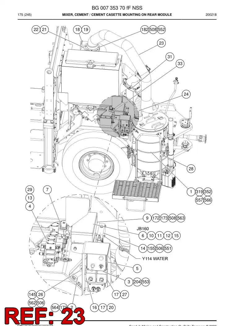 55077170 550 771 70 Pipe, Intake - Sandvik Technical Drawing