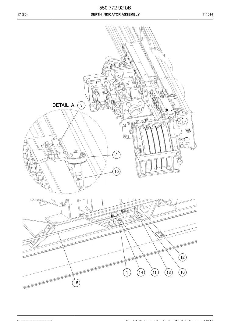 55077305 550 773 05 Flat bar - Sandvik Technical Drawing