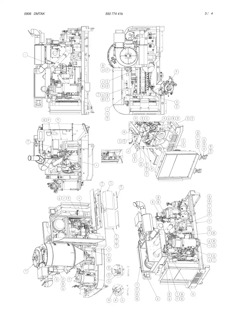 55077467 550 774 67 HOSE SET - Sandvik Technical Drawing