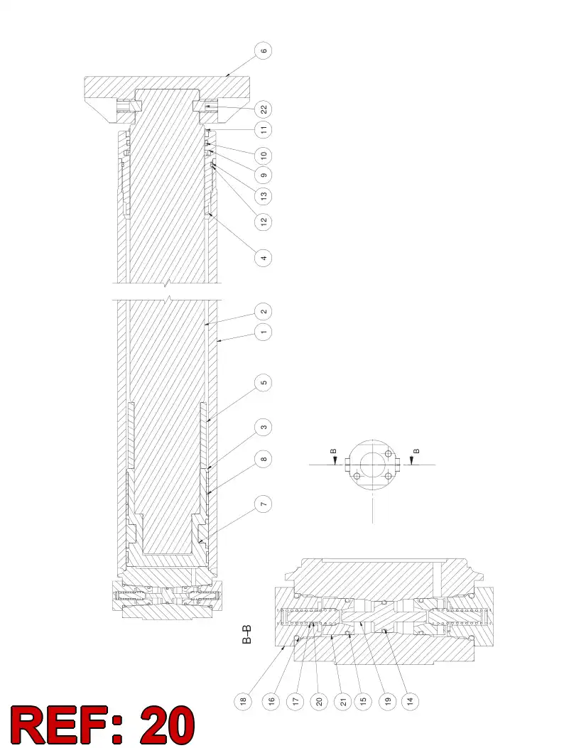 55077476 550 774 76 Pin, Taper - Sandvik Technical Drawing