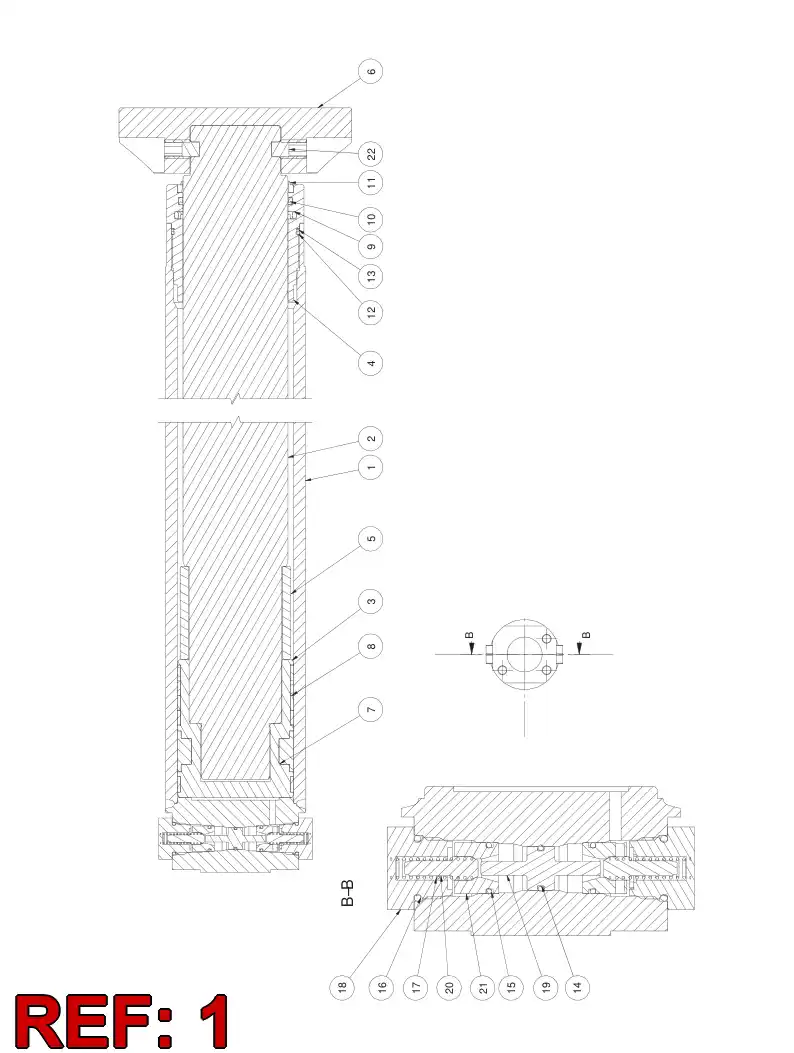 55077683 550 776 83 Tube, Cylinder - Sandvik Technical Drawing
