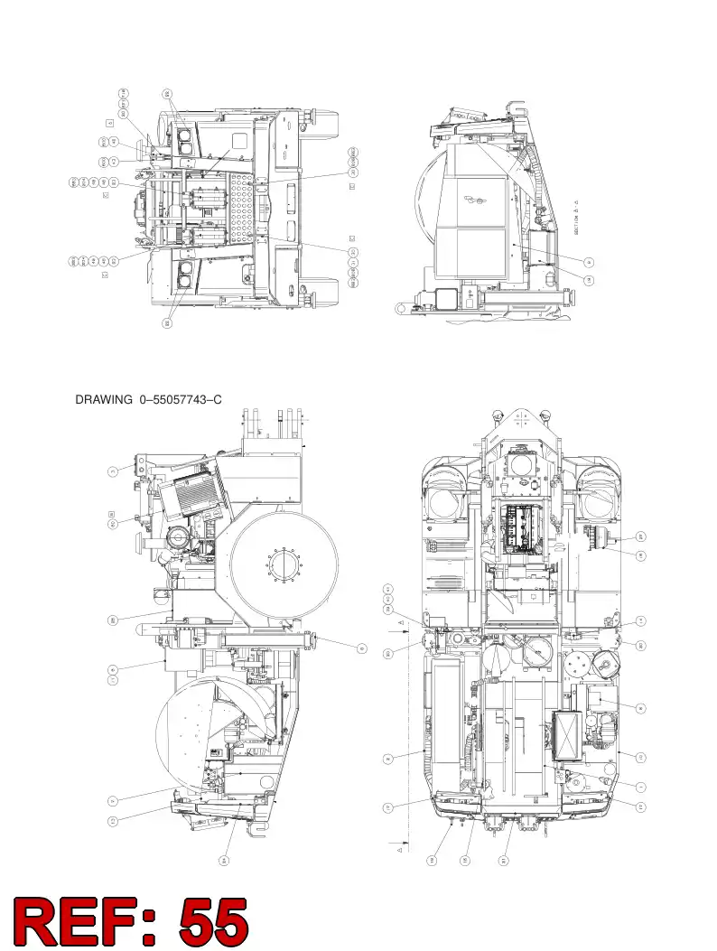 55077685 550 776 85 SERVICE PLANE - Sandvik Technical Drawing