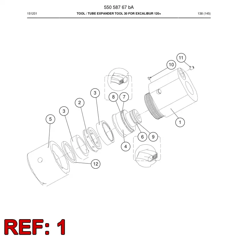 55077703 550 777 03 Frame - Sandvik Technical Drawing