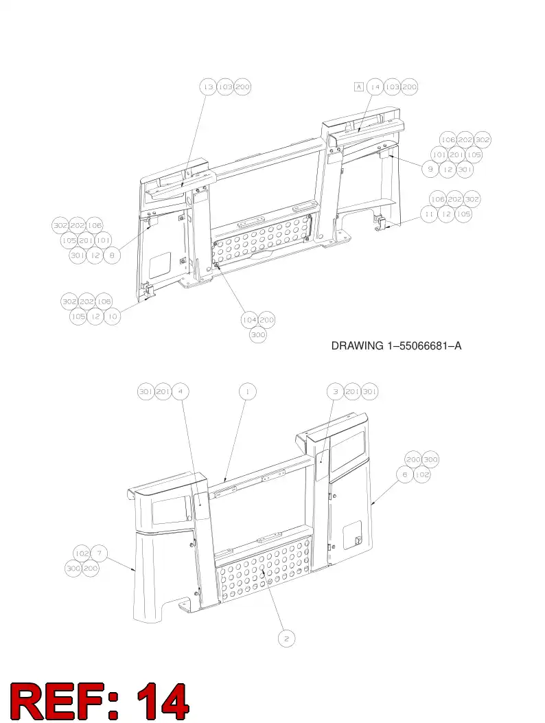 55078045 550 780 45 BRACKET - Sandvik Technical Drawing