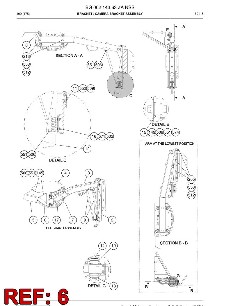 55078085b 550 780 85b Plate - Sandvik Technical Drawing
