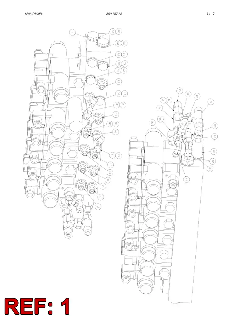 55078112 550 781 12 VALVE ASSEMBLY - Sandvik Technical Drawing