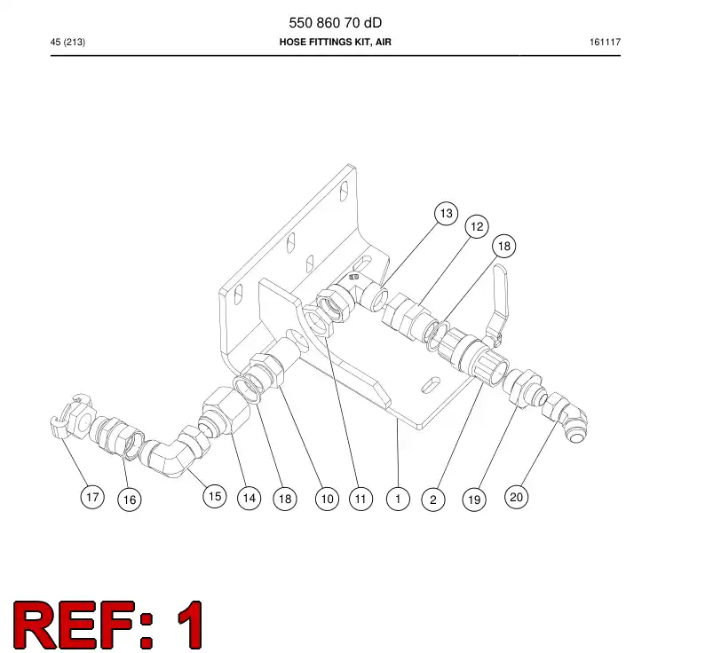 55078116 550 781 16 Supporting block - Sandvik Technical Drawing