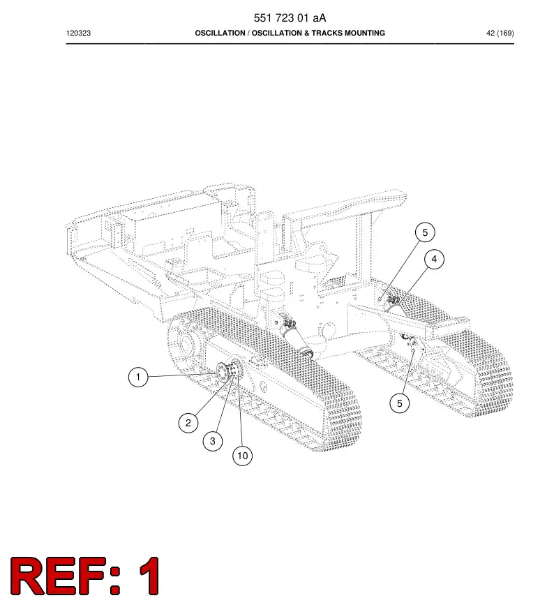 55078196 550 781 96 Flange - Sandvik Technical Drawing