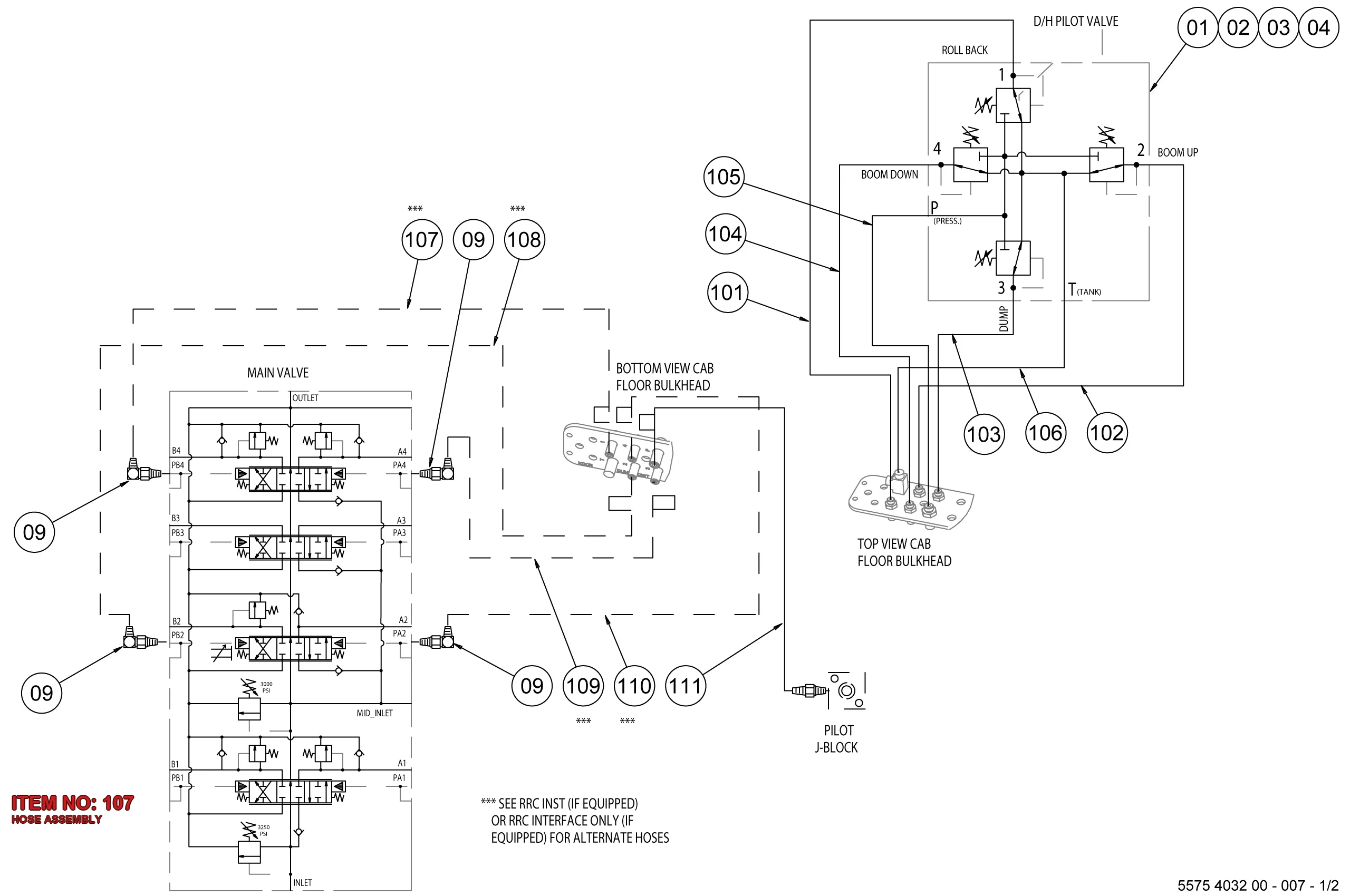 5507 8241 00 HOSE ASSEMBLY - Technical Drawing