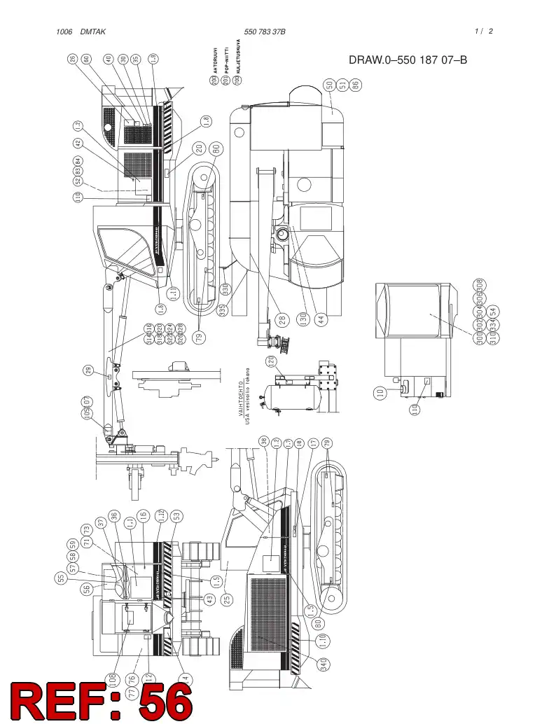 55078340 550 783 40 DECAL - Sandvik Technical Drawing