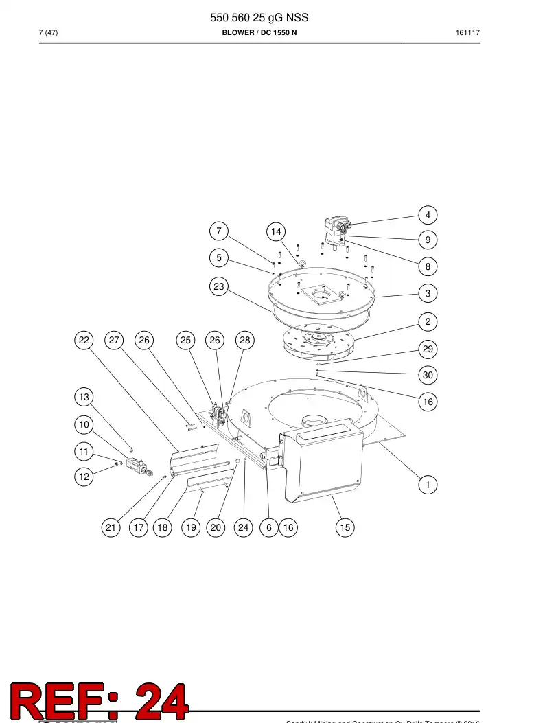 55078389 550 783 89 O-ring - Sandvik Technical Drawing