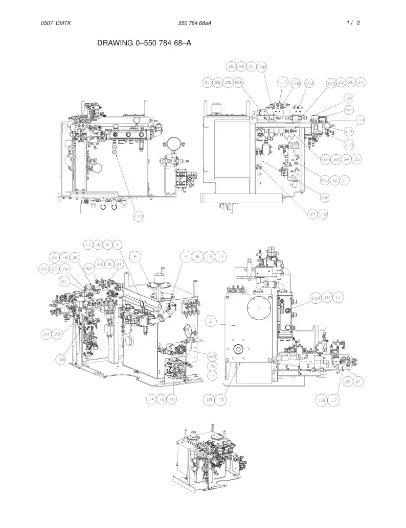 55078468aA 550 784 68aA  - Sandvik Technical Drawing