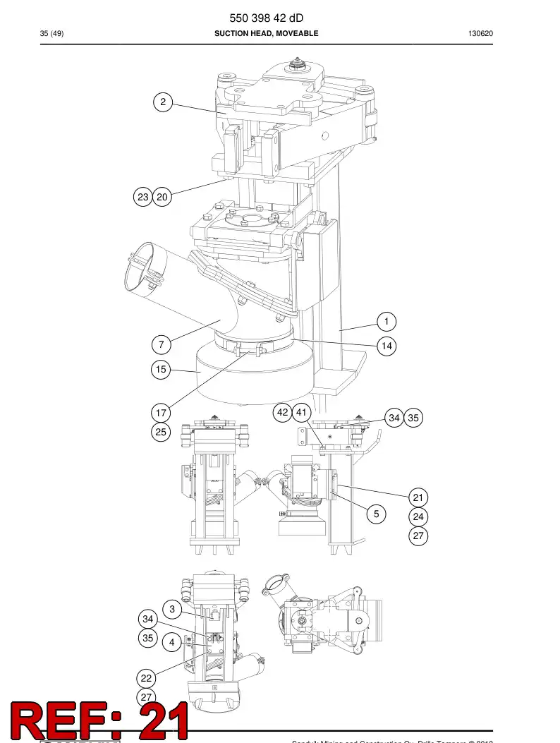 55078473a 550 784 73a Screw, Adjusting - Sandvik Technical Drawing