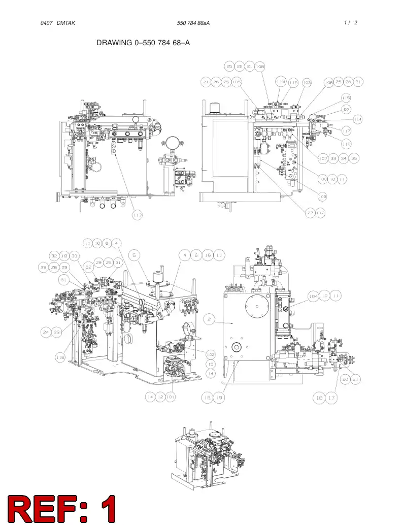 55078502 550 785 02 VALVE KIT - Sandvik Technical Drawing