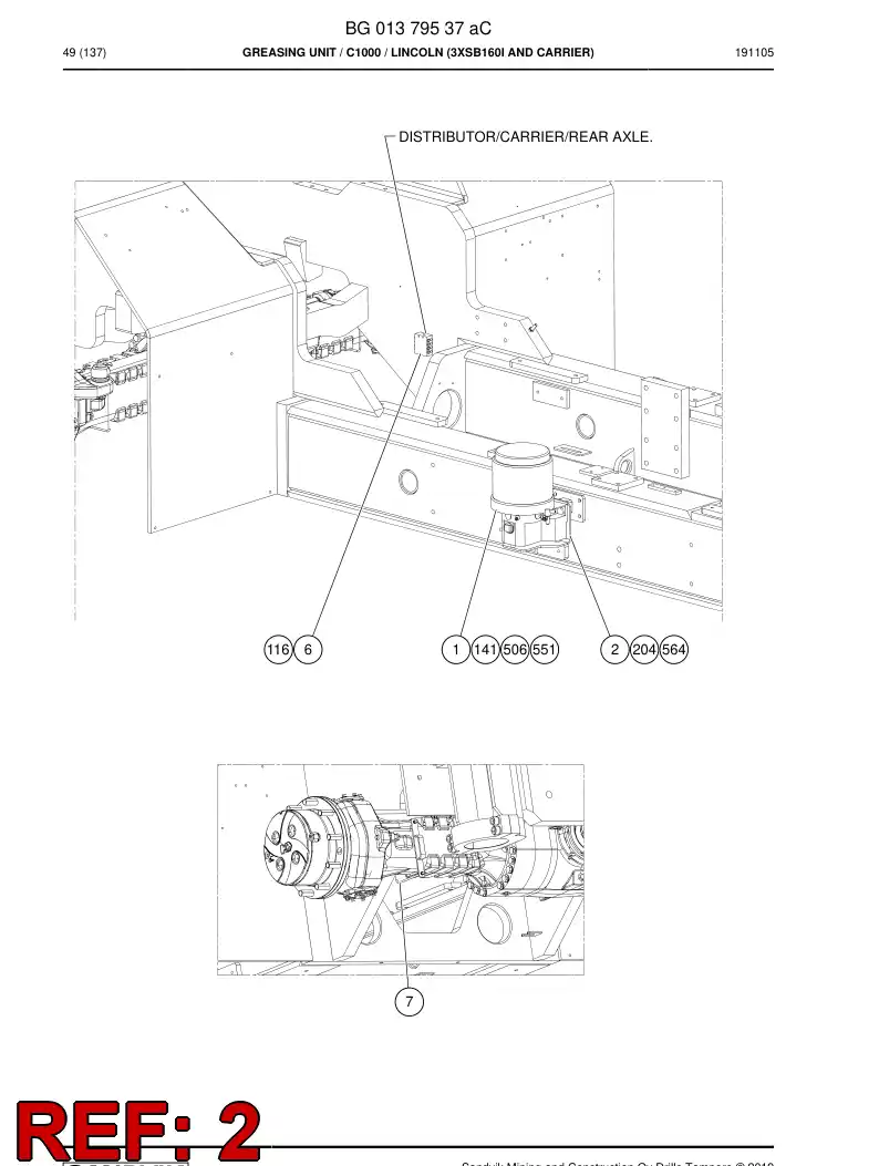 55078526 550 785 26 Bracket - Sandvik Technical Drawing