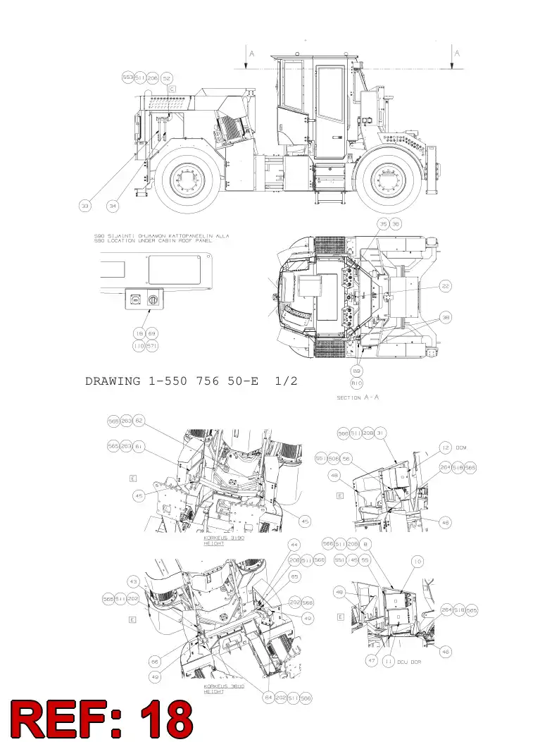 55078689 550 786 89 JUNCTION BOX ASSEMBLY - Sandvik Technical Drawing