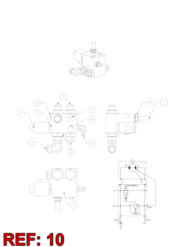 55078800 550 788 00 PLUG - Sandvik Technical Drawing