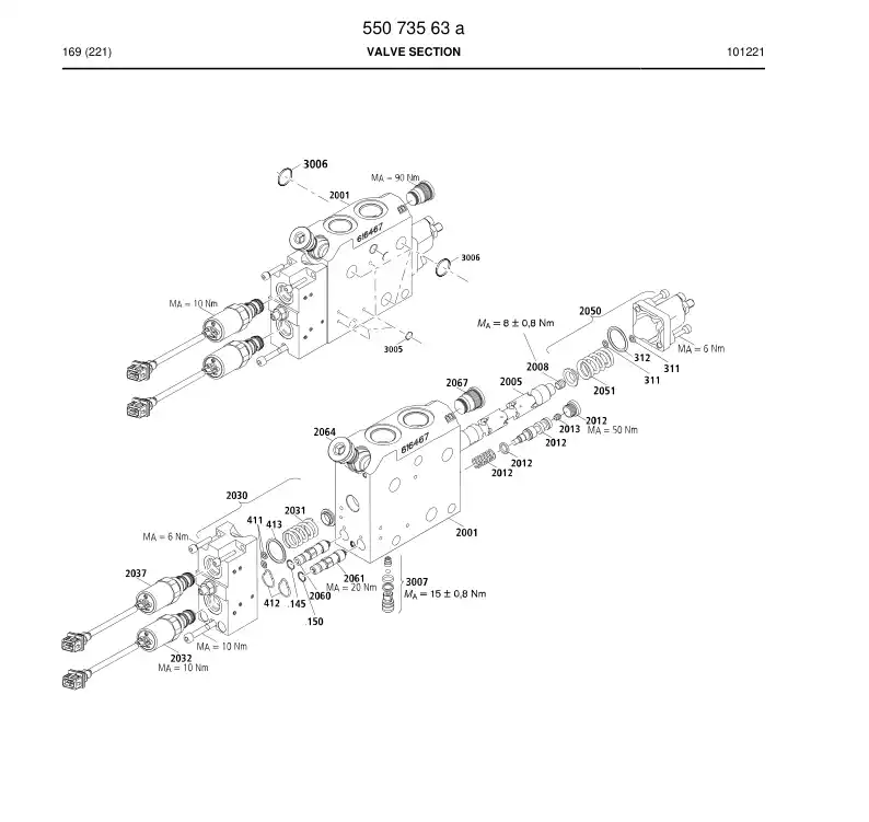 55078860 550 788 60 Seal kit - Sandvik Technical Drawing