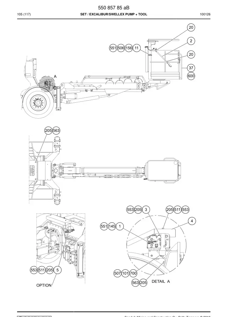 55078871a 550 788 71a Distributor - Sandvik Technical Drawing