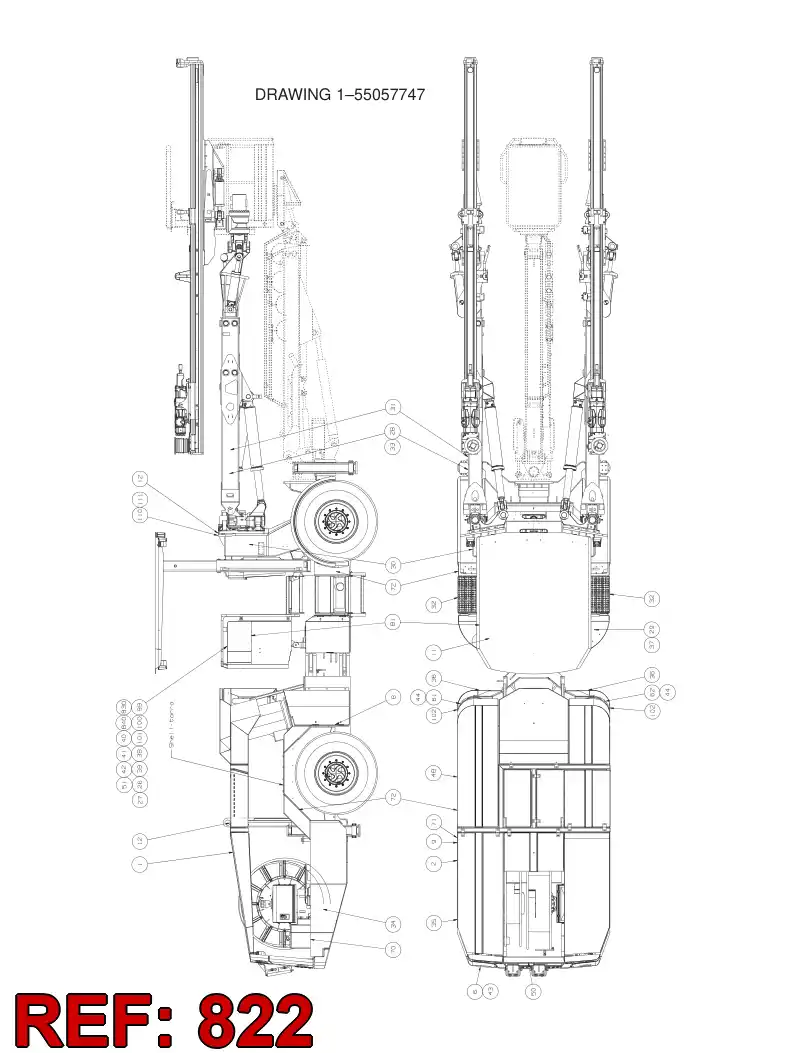 55078972 550 789 72 DECAL SET - Sandvik Technical Drawing